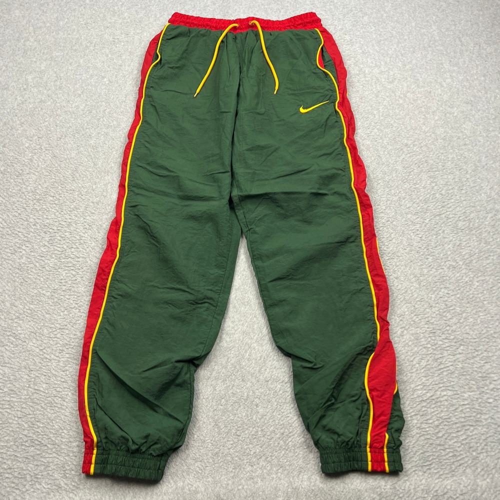 Nike Throwback Basketball Track Pants Men Small Green Seattle SuperSonics AV6652
